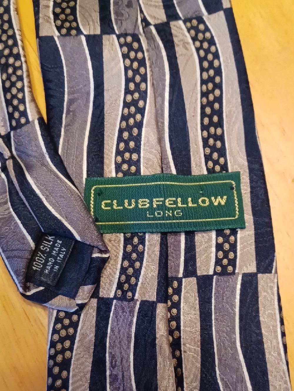 Lot Of 6 Neck Ties 1 Is 100% Polyester 5 Are 100% Silk Mosaic Brand Needs Sewing - Picture 6 of 12